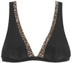 LASCANA Triangel-Bikini-Top Damen schwarz-leo Gr.34 Cup A/B