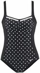 LASCANA Badeanzug Damen schwarz-wei&szlig; Gr.38 Cup D