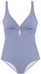 S.OLIVER Badeanzug Damen hellblau-wei&szlig; Gr.42 Cup A/B