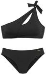 BRUNO BANANI Bustier-Bikini Damen schwarz Gr.36 Cup C/D