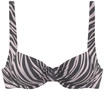 LASCANA B&uuml;gel-Bikini-Top Damen schwarz-bedruckt Gr.42 Cup C