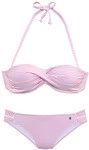 S.OLIVER B&uuml;gel-Bandeau-Bikini Damen ros&eacute;-wei&szlig; Gr.38 Cup B