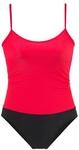 LASCANA Badeanzug Damen schwarz-rot Gr.56/58