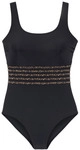 LASCANA Badeanzug Damen schwarz-leo Gr.36 Cup B