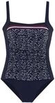 LASCANA Badeanzug Damen marine-bedruckt Gr.40 Cup B