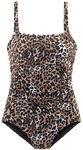 LASCANA Badeanzug Damen braun-bedruckt Gr.38 Cup C