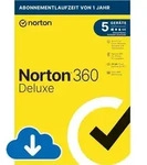 Norton 360 Deluxe 2026, 5 Ger&auml;te, 1 Jahr, Kein Abo, Download