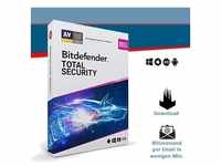 Bitdefender Total Security 2024, 3 Geräte - 2 Jahre, Download