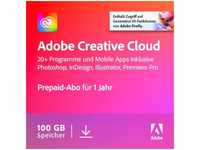 Adobe Creative Cloud All Apps, 1 Jahr, 100GB Cloud-Speicher, PC/Mac