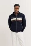 Sweatshirt mit Rei&szlig;verschluss und Stehkragen in marine