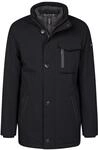 Jacke mit einrollbarer Kapuze in marine