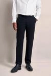 Flat-front mit hohem Baumwollanteil in marine