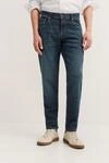Jeans aus Stretch Handcrafted Denim in marine