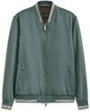 Collegeblouson wasserabweisend trotz leicht perforiertem Oberstoff in moos