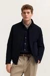 &Uuml;bergangsblouson mit Stehkragen mit Corddetails und wasserabweisender...