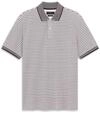 Modernes Poloshirt aus Baumwoll-Mix mit feinen Streifendetails in marine
