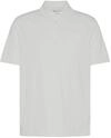Poloshirt aus Baumwollmix mit Brusttasche und modernem Fit in wei&szlig;
