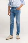 Slim Fit Jeans mit Stretchkomfort und klassischer 5-Pocket-Optik in blau