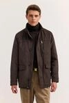 Suede Jacke mit wasserabweisender Ausr&uuml;stung in Braun