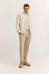Cord Overshirt aus reiner Baumwolle in Ecru
