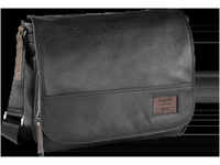 Messengerbag mit einem gepolsterten Laptopfach in schwarz