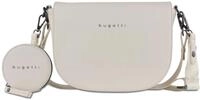 Schultertasche mit kleiner Tasche am Schulterriemen in beige