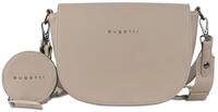Schultertasche mit kleiner Tasche am Schulterriemen in beige