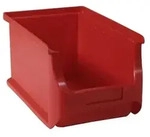 Hardwex Sichtlagerkasten aus PP, rot, 150x235x125 mm