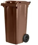 Hardwex M&uuml;lltonne 120 l Braun