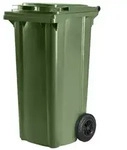 Hardwex M&uuml;lltonne 120 l Gr&uuml;n