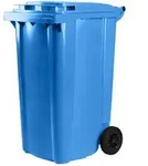Hardwex M&uuml;lltonne 240 l Blau