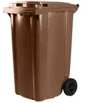 Hardwex M&uuml;lltonne 240 l Braun