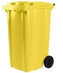 Hardwex M&uuml;lltonne 240 l Gelb