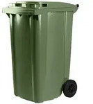 Hardwex M&uuml;lltonne 240 l Gr&uuml;n