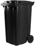 Hardwex M&uuml;lltonne 240 l Schwarz