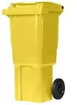 Hardwex M&uuml;lltonne 60 l Gelb