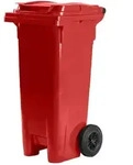 Hardwex M&uuml;lltonne 80 l Rot