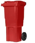 Hardwex M&uuml;lltonne 60 l Rot