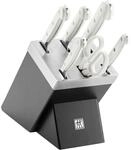 ZWILLING Pro le blanc 7-tlg, Selbstsch&auml;rfender Messerblock, Schwarz