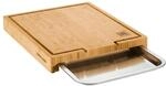 ZWILLING BBQ+ Schneidbrett mit Auffangschale 39 cm x 30 cm, Bambus