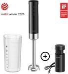 ZWILLING XTEND Kabelloser Stabmixer, Starter Set mit Akku