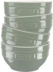 Staub Ceramique Sch&uuml;ssel Set 12 cm / 4-tlg, Eukalyptus, Keramik