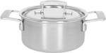 Demeyere Industry 5 Bratentopf mit Deckel 18 cm, 18/10 Edelstahl