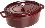 Staub La Cocotte Cocotte 31 cm, oval, Grenadine-Rot, Gusseisen