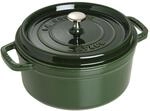 Staub La Cocotte Cocotte 26 cm, rund, Basilikum-Gr&uuml;n, Gusseisen