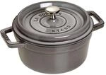 Staub La Cocotte Cocotte 22 cm, rund, Graphit-Grau, Gusseisen