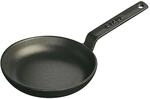 Staub Pans Bratpfanne 12 cm, rund, Schwarz, Gusseisen