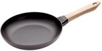 Staub Pans Bratpfanne mit Holzgriff 24 cm, rund, Schwarz, Gusseisen