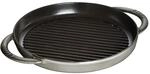 Staub Grill Pans Pure Grill 26 cm, rund, Graphit-Grau, Gusseisen