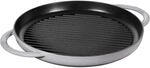 Staub Grill Pans Pure Grill 30 cm, rund, Graphit-Grau, Gusseisen